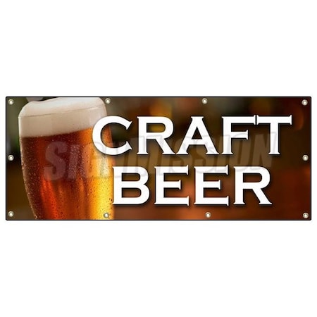 Signmission CRAFT BEER BANNER SIGN microbrewery microbrew brewery drinker mug B-96 Craft Beer